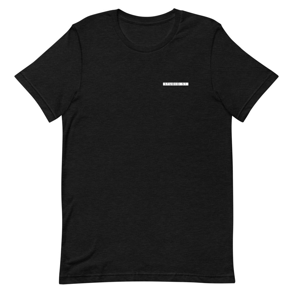 Maglietta unisex manica corta Studio 51 Pilates Milano Logo Schiena
