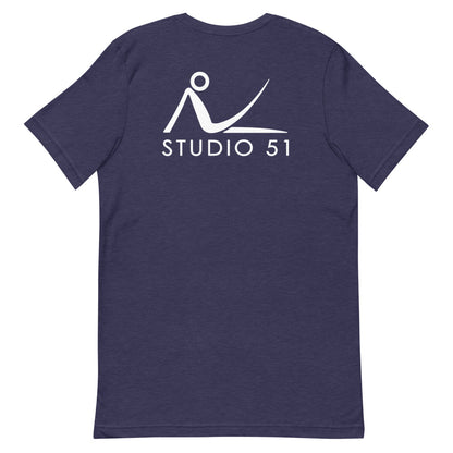 Maglietta unisex manica corta Studio 51 Pilates Milano Logo Schiena