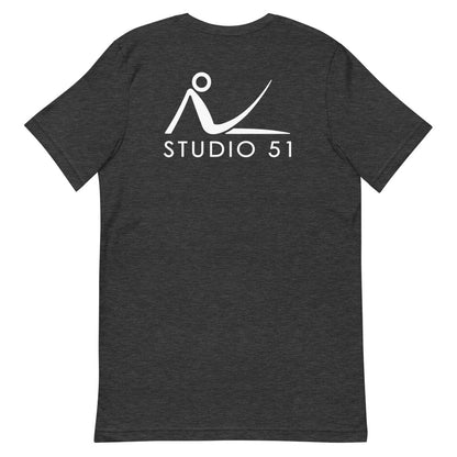 Maglietta unisex manica corta Studio 51 Pilates Milano Logo Schiena